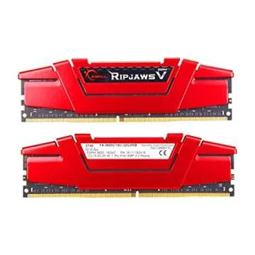 G.SKILL Ripjaws V Series (Intel XMP) DDR4 RAM 32GB (2x16GB) 3600MT/s CL19-20-20-40 1.35V Desktop Com...