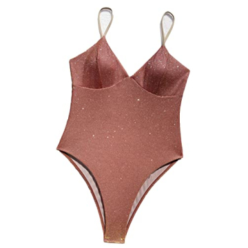 YAUASOPA Sexy Bronze One Piece Swimsuit for Women