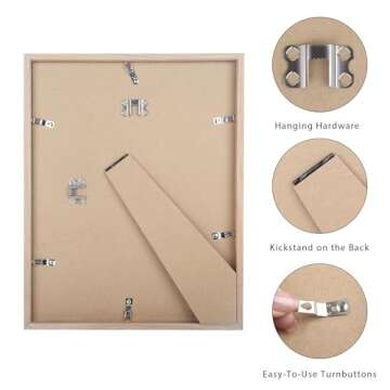 KAUND Picture Frame: Elegant Natural Oak Design 8x10