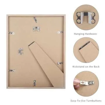 KAUND Picture Frame: Elegant Natural Oak Design 8x10