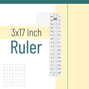 Mr. Pen Quilting Ruler - 3x17 Inch Acrylic, Durable & Non-Slip Sewing Ruler
