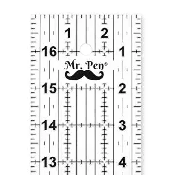 Mr. Pen Quilting Ruler - Accurate, Lightweight, Non-Slip 3x17 Inch