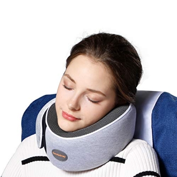 ComfoArray Travel Pillow, Neck Pillow for Airplane and Car. New Upgrade in 2020,Wider Adjustable Ran...