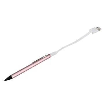 GBSELL Screen Touch Pen Stylus with USB Charging Wire for iPhone 6/6s Plus 7/7s Plus (Rose Gold)