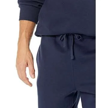 Amazon Essentials Relaxed-Fit Sweatpants for Men - Closed-Bottom, Big & Tall Options, Navy, Medium