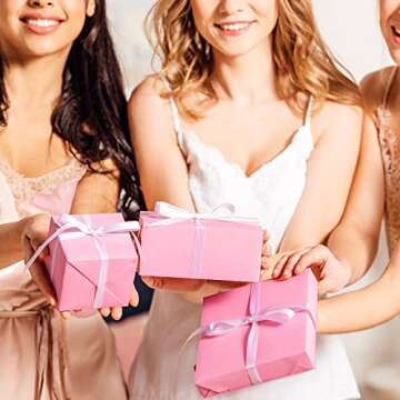 Teling 500 Sheets Kraft Tissue Paper for Gift Bags 14 x 20 Inches Valentine's Day Gift Wrapping Paper Bulk for New Year Weddings Birthday DIY Project Wrapping Crafts Decor(Light Pink)