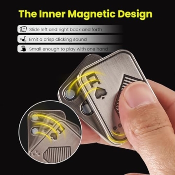 SOWSUN Metal Poker Fidget Slider for Stress Relief