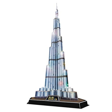 CubicFun LED 3D Puzzle 136 Pieces: Burj Khalifa