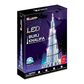 CubicFun LED 3D Puzzle - Burj Khalifa 57 Inches Tall