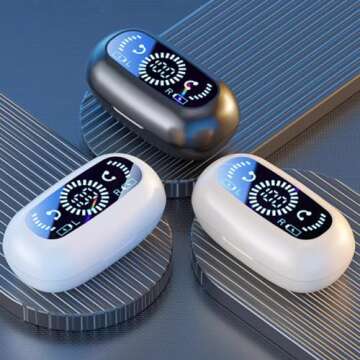 Bones Conduction Bluetooth Earphones with Non in Ear Clip Style, Upgrade 5.3 Bluetooth Sports Digita...