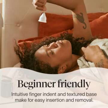 Cora Menstrual Period Cup | Comfortable, Easy to Use | Medical Grade Silicone | Flexible Fit | Leak Proof, Sustainable, Reusable Alternative to Tampons/Pads (Size 2, Medium-Heavy Flow)