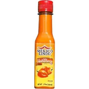 MEXICO LINDO SALSA DE CHILE HABANERO RED SAUCE (Salsa Habanera Roja) 5 fl. oz. (150ml)