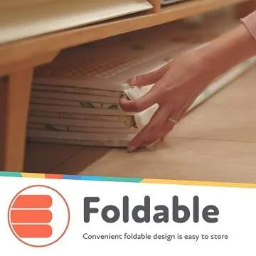 Nuby Reversible Baby Floor Mat - Foldable and Lightweight Baby Play Mat for Floor - Easy Storage and Travel - Safari