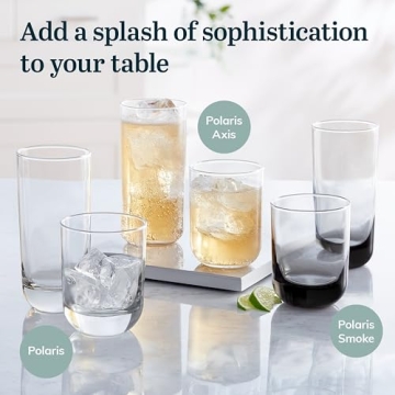 Libbey Polaris Tumbler Rock Glass Set - Stylish 16 Pieces