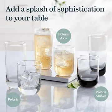 Libbey Polaris Tumbler Rock Glass Set - Stylish 16 Pieces
