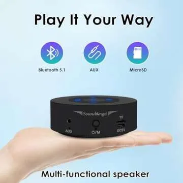 XLeader Small Wireless Speaker (Travel Case Packed) Portable Bluetooth Speaker with Micro SD Card, Mic, Aux input, Touch Screen, Deep Bass, 12H Playtime, Mini speaker for iPhone Laptop PC Bathroom Car