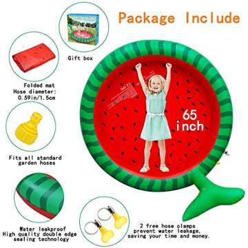 Apfity 68" Splash Pad for Kids & Dogs | Fun Summer Water Toy