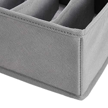 Amazon Basics Gray Drawer Organizers 2-Pack for Underwear Socks