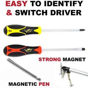 Kutir Screwdriver Set - 11-Piece Magnetic Toolkit for Mechanics