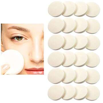 48 Cosmetic Sponge Round Foam Pad Make Up Applicator Foundation Powder Blender
