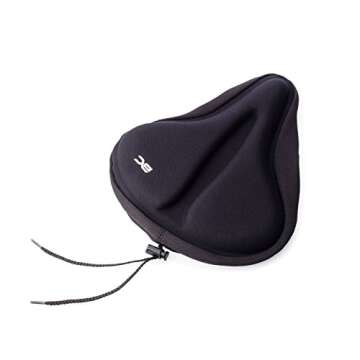 BC Bicycle Company Gel Saddle Cover Comfortable Seat Cover for Mountain, Road and Hybrid, Bikes – Med