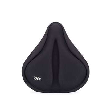 BC Bicycle Company Gel Saddle Cover Comfortable Seat Cover for Mountain, Road and Hybrid, Bikes – Med