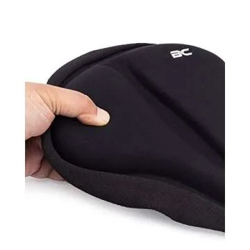 BC Bicycle Company Gel Saddle Cover Comfortable Seat Cover for Mountain, Road and Hybrid, Bikes – Med
