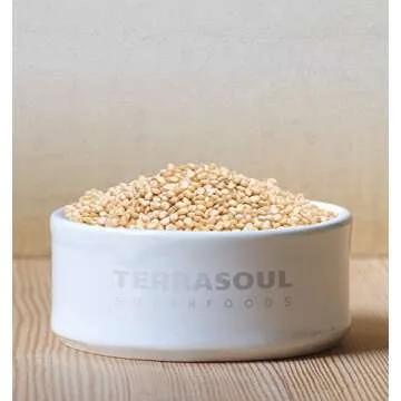 Terrasoul Superfoods Organic White Quinoa, 4 Lbs - Whole Grain | Pre-washed | Gluten-free | Plant Protein | Fiber