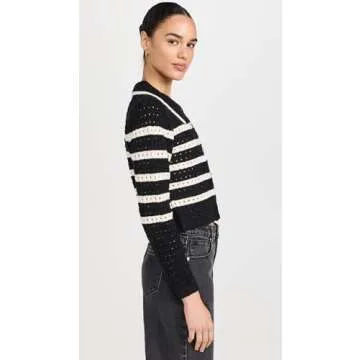 Line & Dot Women's Let Me Be Cardigan - Stylish Open Knit Layering