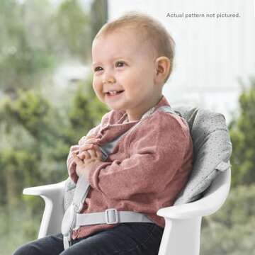 Stokke Clikk Cushion, Nordic Grey - Compatible with Stokke Clikk High Chair - Provides Support for Babies - Made with Organic Cotton - Reversible & Machine Washable - Best for Ages 6-36 Months