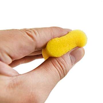 Timoo 60 Pcs Round Sponges Brush Set, Kids Painting Tools for Arts and Crafts, Stencils, Painting (4 Sizes)