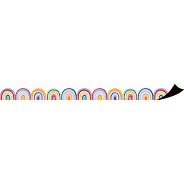 Teacher Created Resources Oh Happy Day Rainbows Magnetic Border (TCR77560)