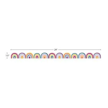 Teacher Created Resources Oh Happy Day Rainbows Magnetic Border (TCR77560)