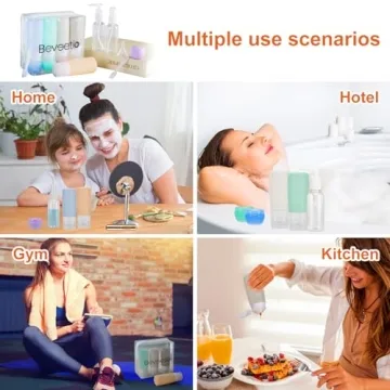 TSA Approved Silicone Travel Bottles Leak Proof BPA Free