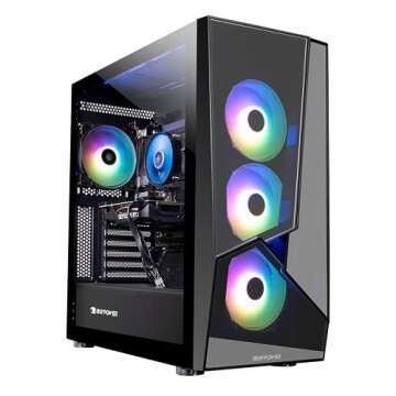 iBUYPOWER Starter PC Computer Desktop SlateMR 240i (Intel i3-10105F 3.7GHz,NVIDIA GeForce GT 1030 2G...