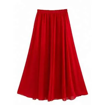 Elegant Afibi Women's Chiffon Maxi Skirt for All Occasions