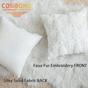 White Christmas Tree Pillow Covers Set of 2 - 18x18