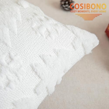 White Christmas Tree Pillow Covers Set of 2 - 18x18