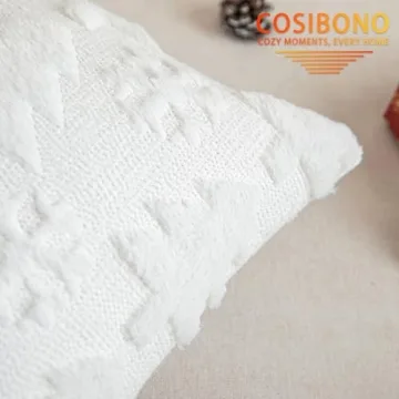 White Christmas Tree Pillow Covers Set of 2 - 18x18