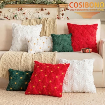 White Christmas Tree Pillow Covers Set of 2 - 18x18