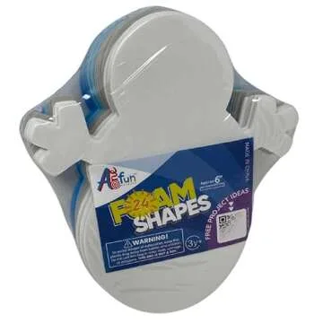 Snowman Craft - Winter Crafts Snowman Cutouts 24 Foam Winter Decorations Bulk Winter Craft Winter Bulletin Board Decorations Winter Office Decorations Winter Classroom Decorations Approx 6"