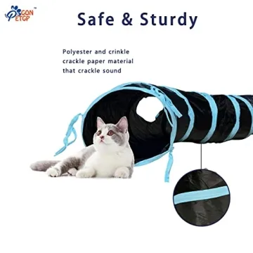 GONPETGP Interactive Cat Tunnels & Cube Tent Combo