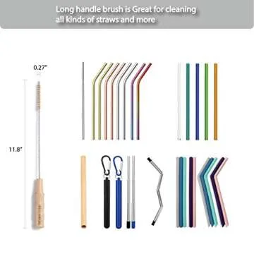 Eco-Friendly Bottle & Straw Brush Set by Hello Nature