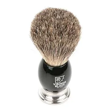 Luxury Shaving Brush by VIKINGS BLADE - Plush Bristles & Heavy Handle