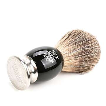 Luxury Shaving Brush by VIKINGS BLADE - Plush Bristles & Heavy Handle