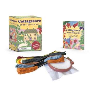 Cottagecore Cross-Stitch Kit: Includes 4 patterns (RP Minis)