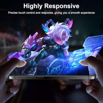 Esanik iPhone 15 Pro Max Privacy Screen Protector Pack