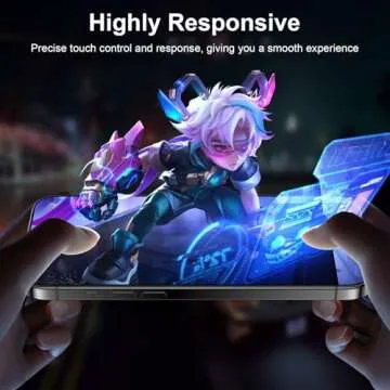 Esanik iPhone 15 Pro Max Privacy Screen Protector Pack