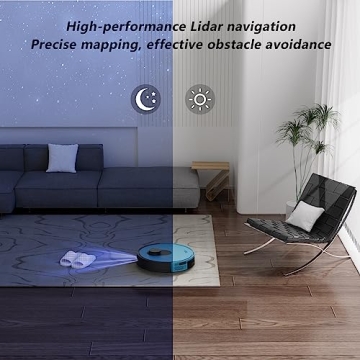 OKP L1 Robot Vacuum LiDAR Navigation Strong Suction Blue