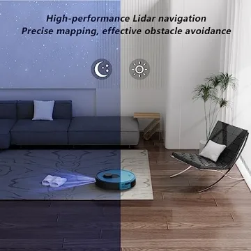 OKP L1 Robot Vacuum LiDAR Navigation Strong Suction Blue